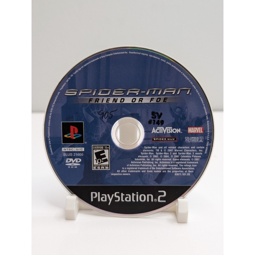 Spider-Man Friend or Foe Spiderman PS2 Playstation 2 DISK ONLY